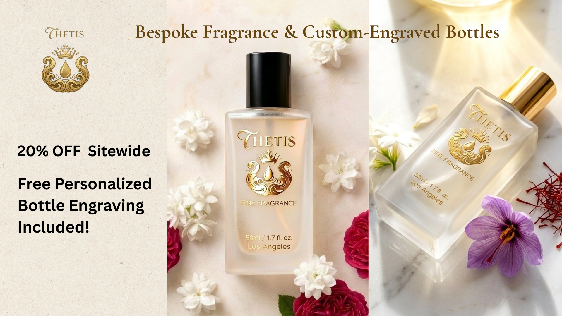 Thetis Perfume — Bespoke Fragrance & Custom-Engraved Bottles